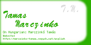 tamas marczinko business card