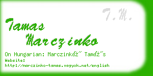 tamas marczinko business card